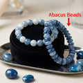 Blue Ice Crack Agate Bracelet
