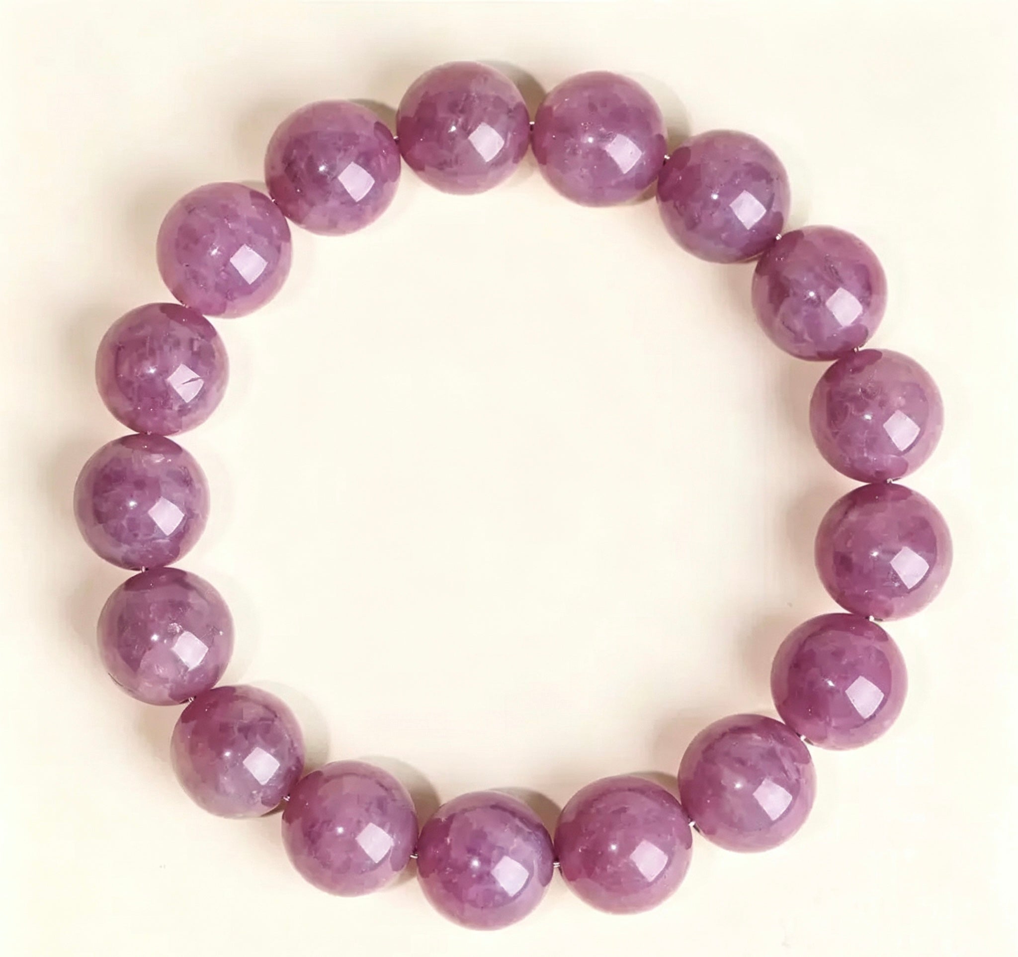 Natural Purple Madagascar Rose Quartz Bracelet