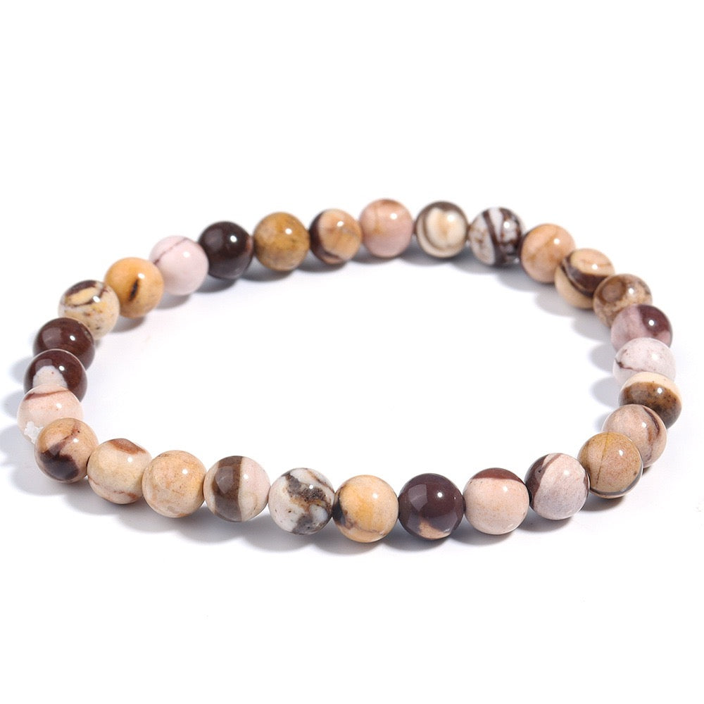 natural zebra-patterned red jasper Bracelet