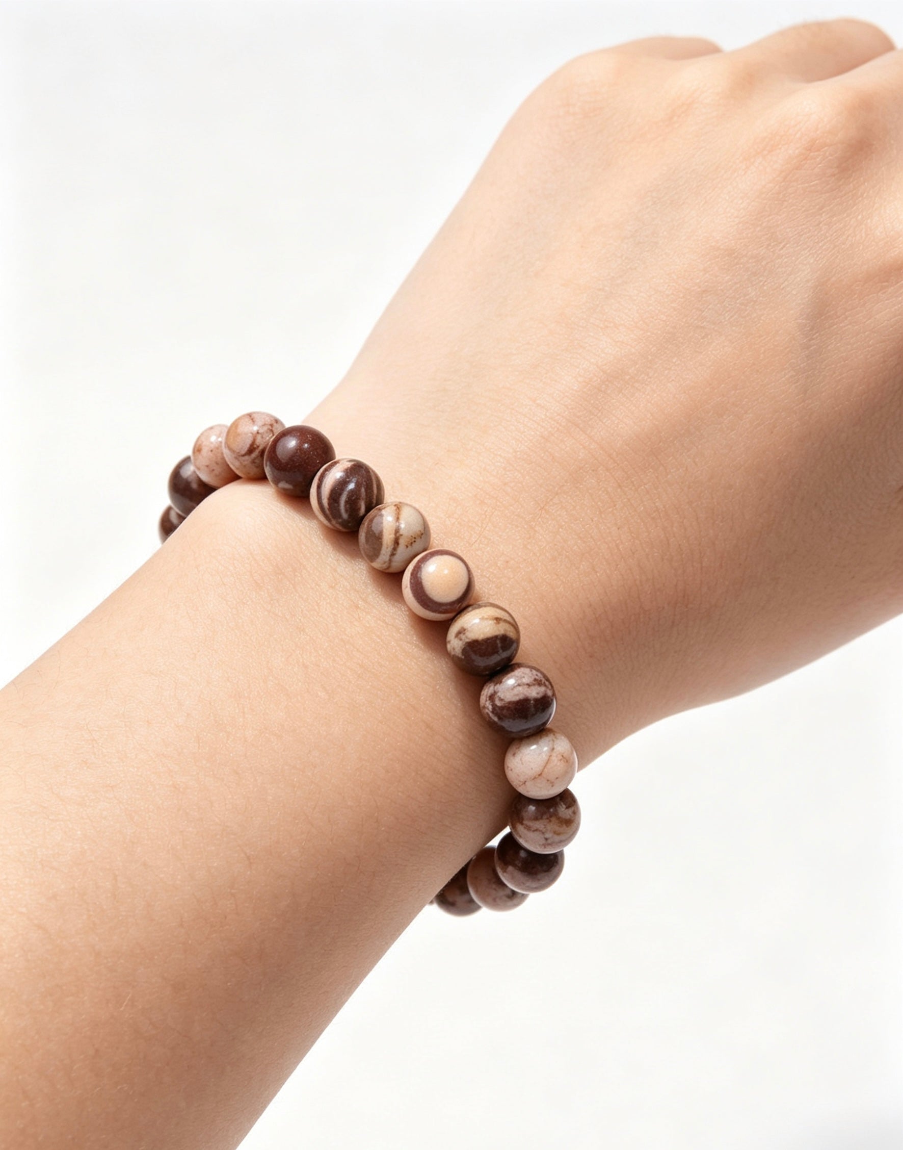 natural zebra-patterned red jasper Bracelet