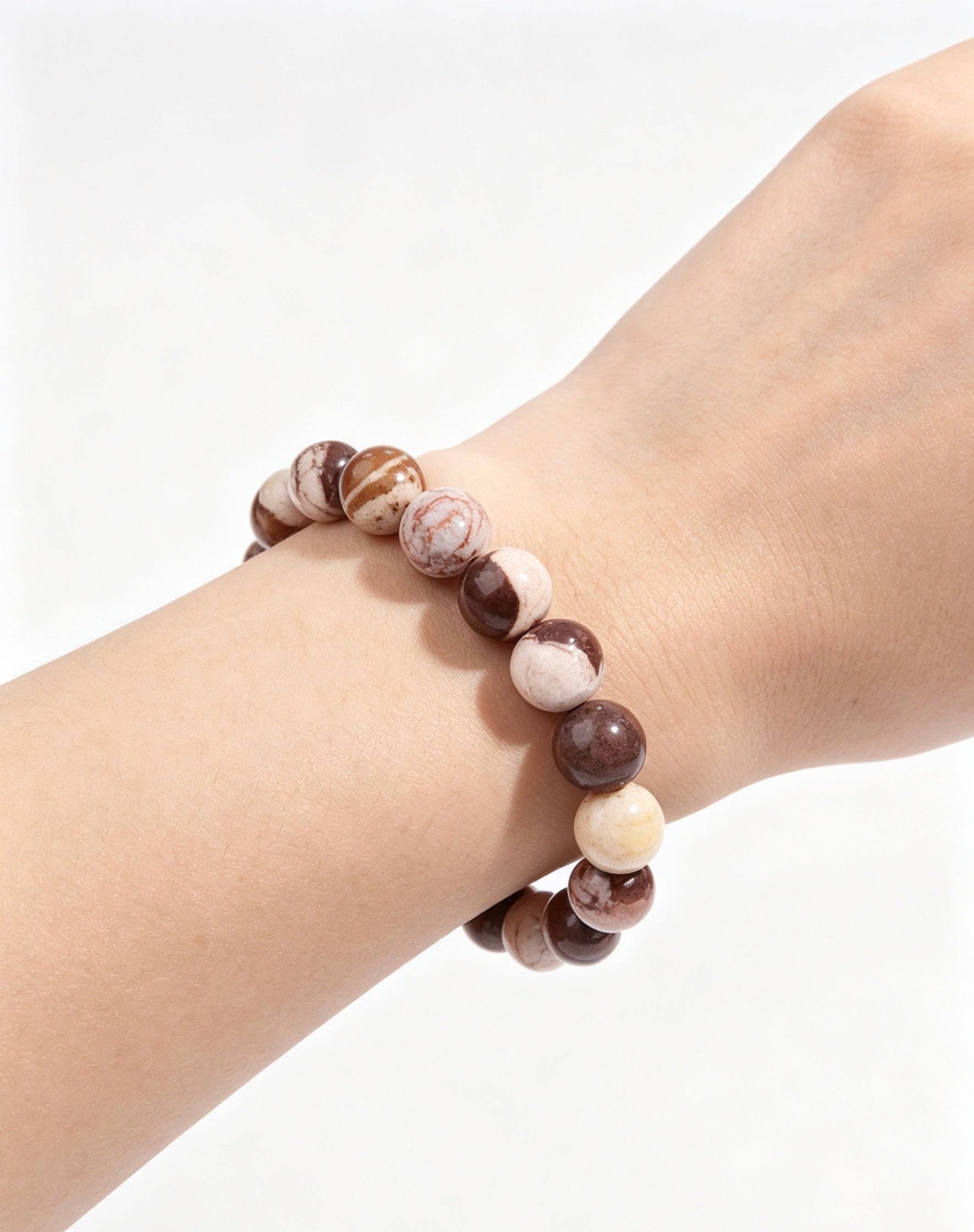 natural zebra-patterned red jasper Bracelet