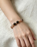 Red Super Seven &Smoky Quartz  Energy Bracelet