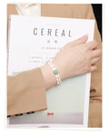 Clear Mind Healing Crystal Bracelet - Clear Quartz & Aquamarine