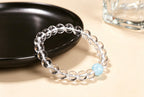 Clear Mind Healing Crystal Bracelet - Clear Quartz & Aquamarine