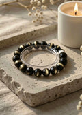Black Obsidian & Golden Sheen Obsidian Bracelet