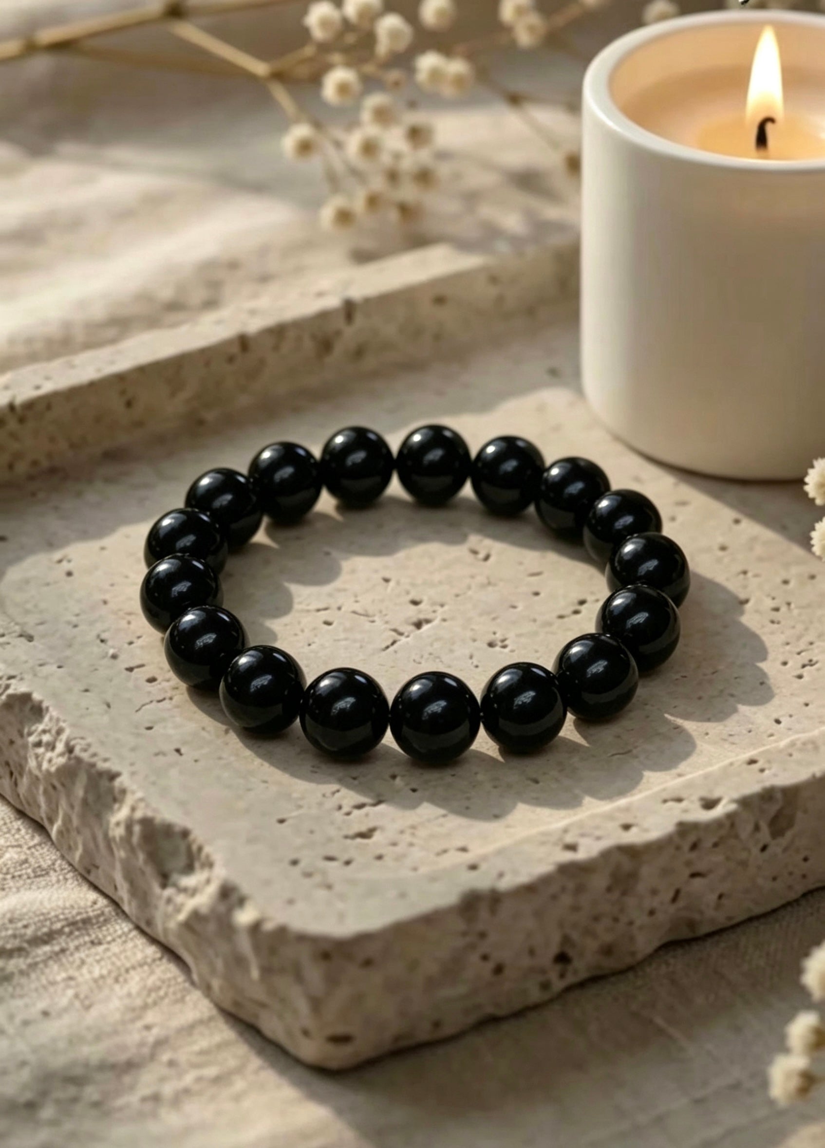 Natural Black Obsidian Energy Bracelet