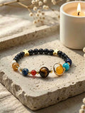 Eight Planets of the Solar System Energy Bracelet