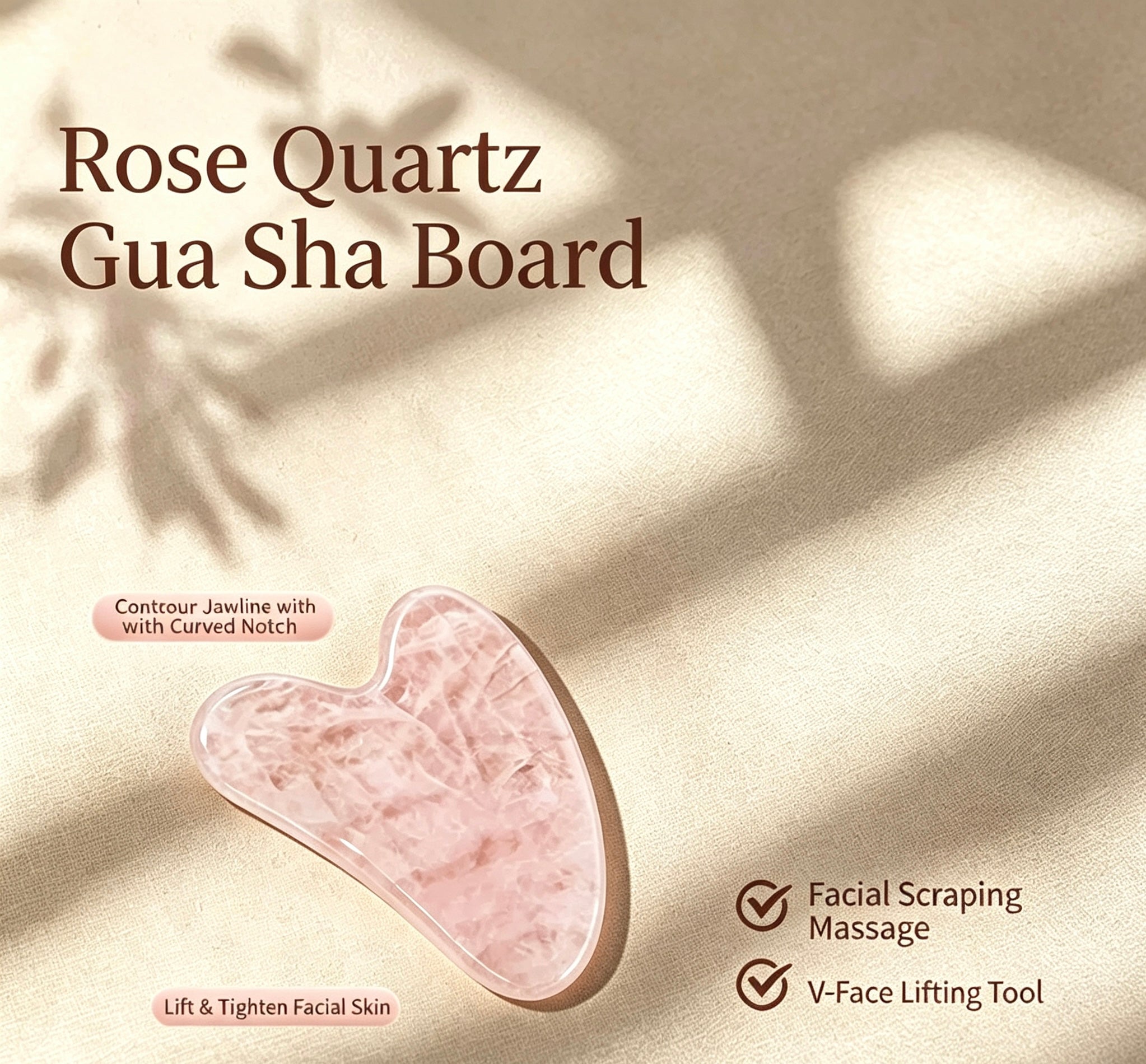 Natural Crystal Jade Gua Sha Tool
