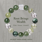 Green Phantom Quartz Energy Bracelet | Rooted Wealth & Growth