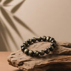 Black Obsidian & Golden Sheen Obsidian Bracelet