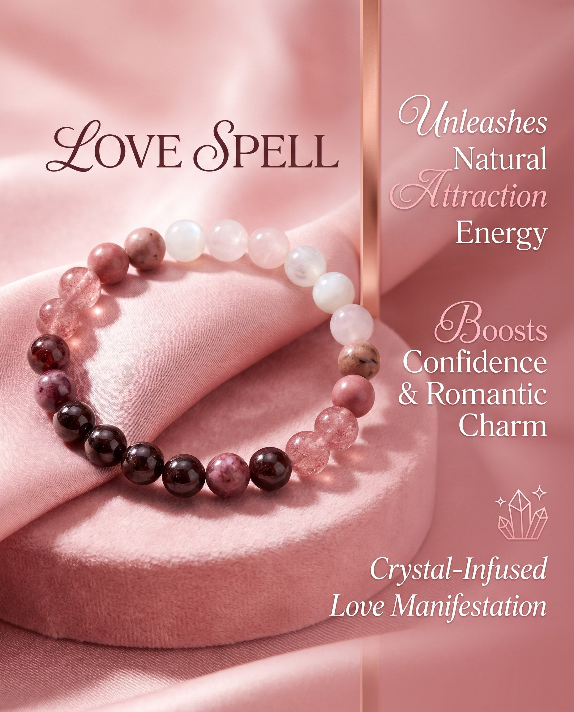 Love Spell Energy Crystal Bracelet