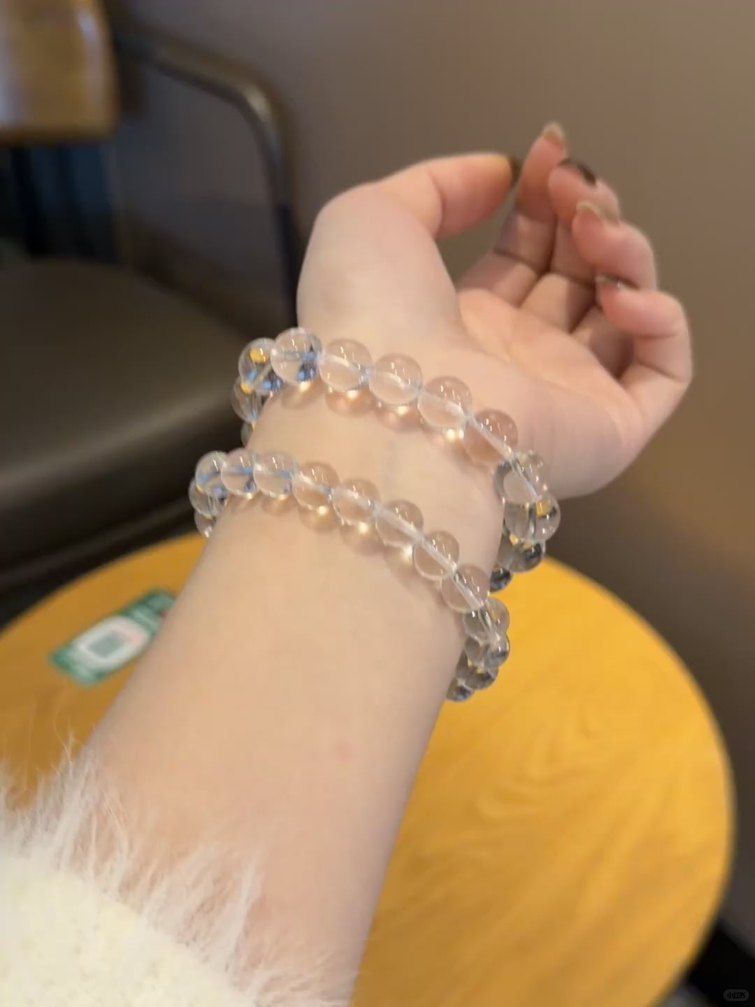 Clear Mind Healing Crystal Bracelet - Clear Quartz & Aquamarine